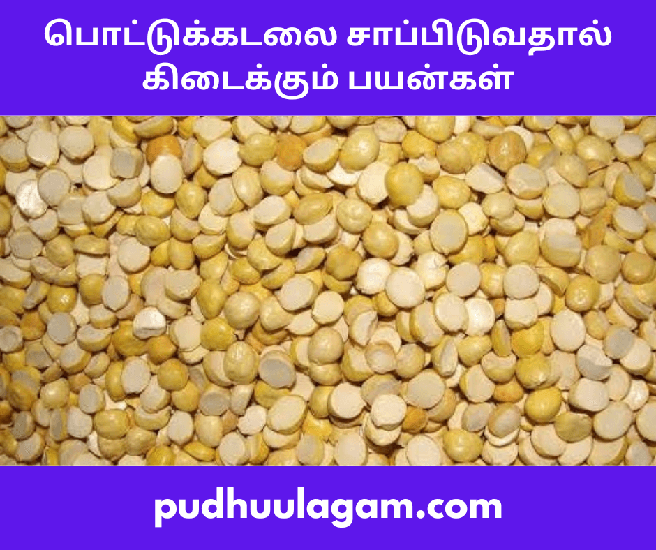 பொட்டுக்கடலை பயன்கள் - Pottukadalai Benefits In Tamil