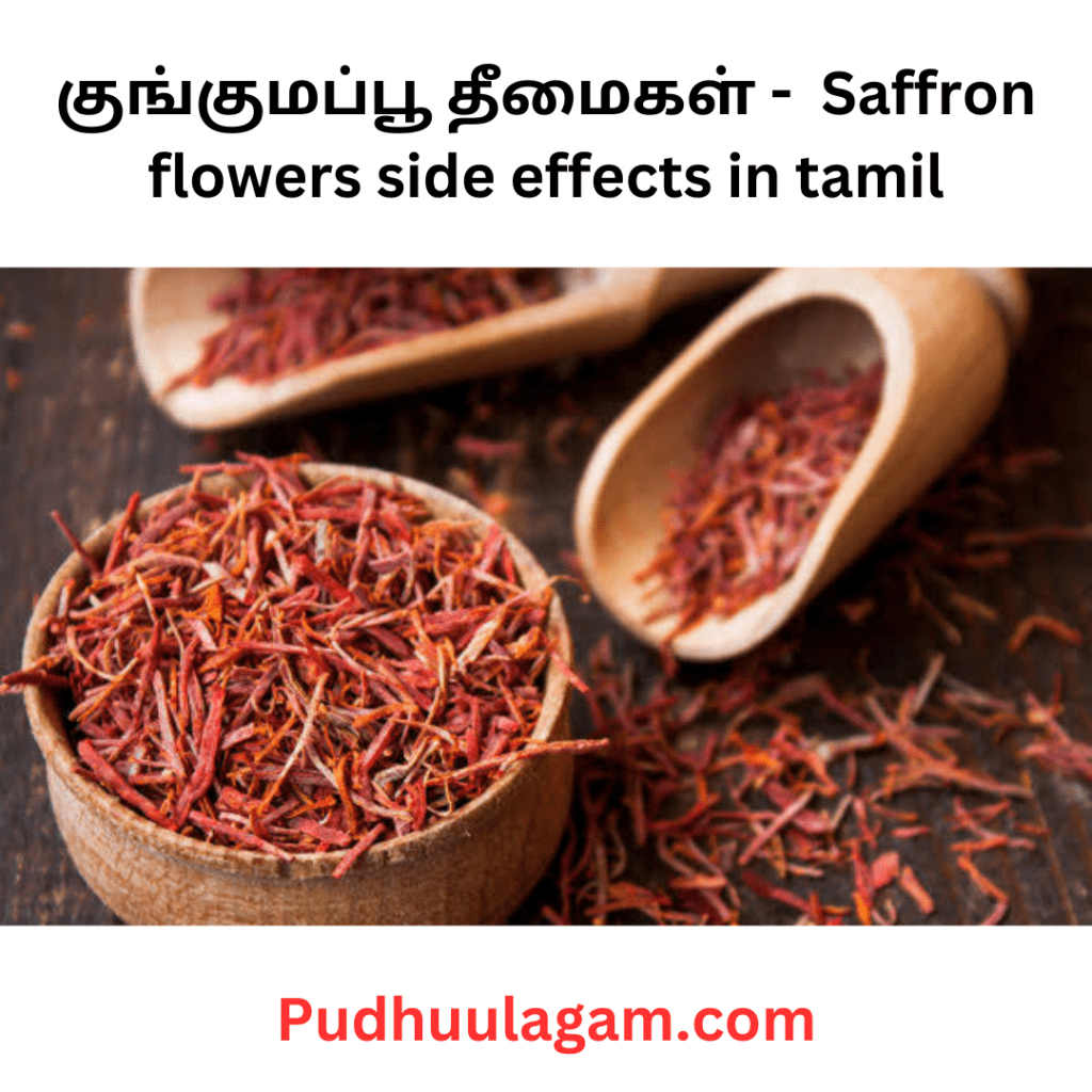 குங்குமப்பூ தீமைகள் -  Saffron flowers side effects in tamil