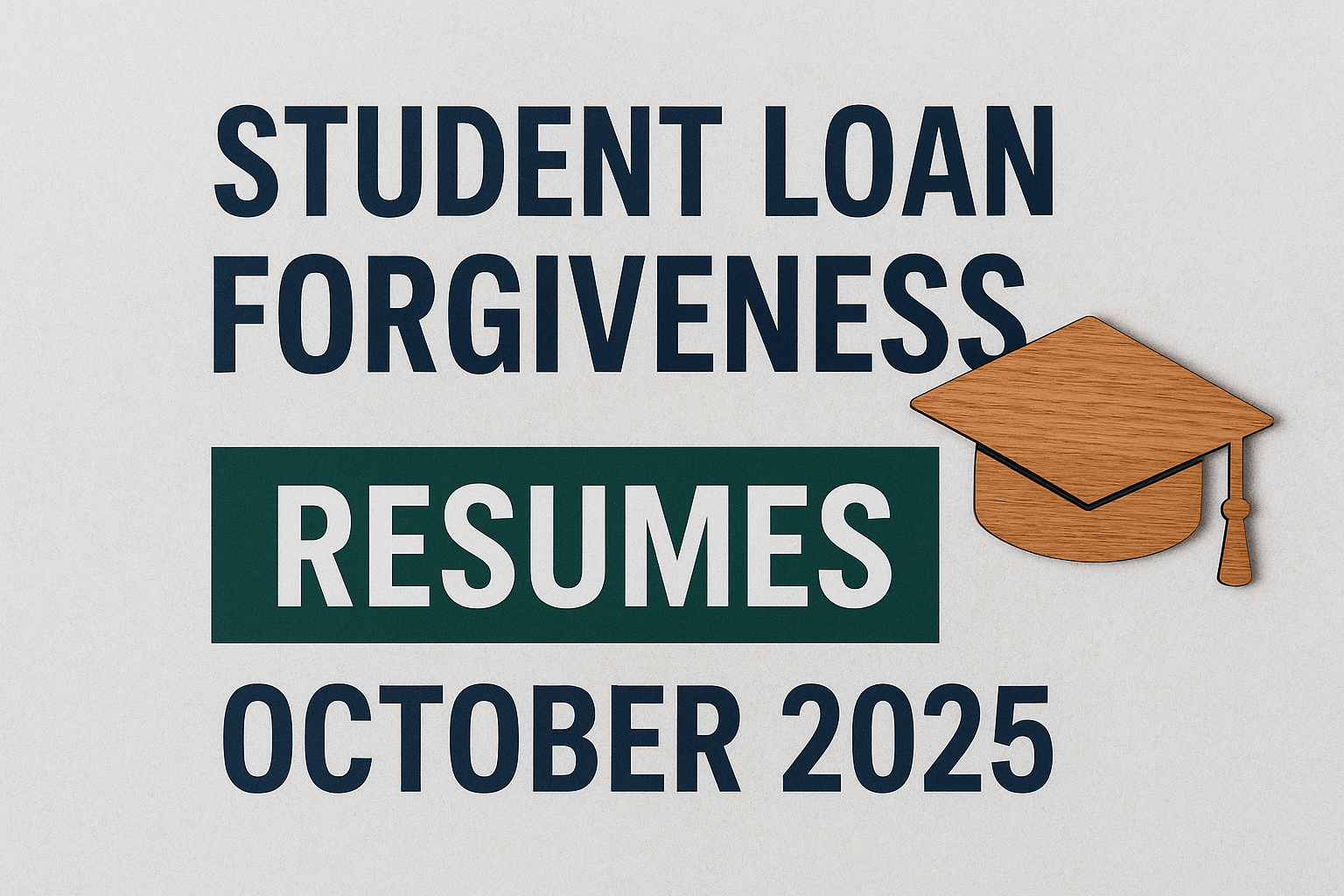Student Loan Forgiveness Resumes