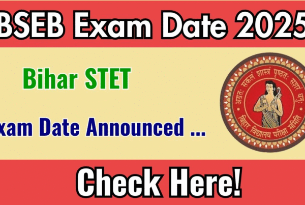 Bihar BSEB STET 2025 News